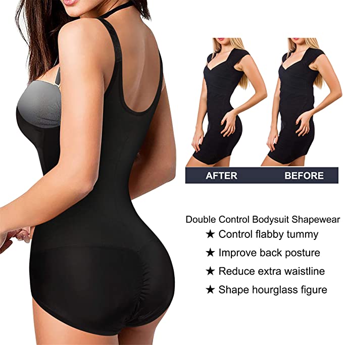 Women Slimming Shapewear Firm Control Tummy Body Shaper Waist Trainer  Bodysuit