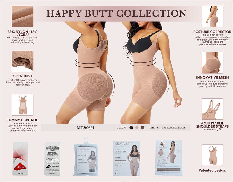 Full Body Shapewear Butt Lift Shapewear & Total Abs Control Body Shape