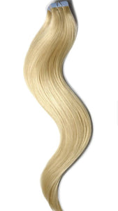 Light Ash Blonde INVISI TAPE  in Extension -  invisible tape hair extensions - #22