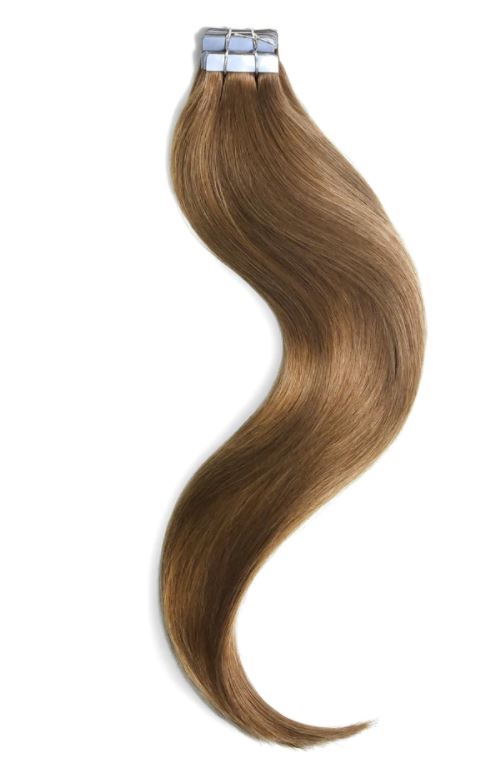 Light Auburn INVISI TAPE  in Extension -  invisible tape hair extensions - #30