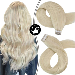 INVISI TAPE  in Extension -  invisible tape hair extensions - LIGHTEST BLONDE #60