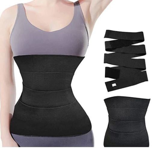 Buy MERRIN Snatch Me Up Bandage Wrap Body Shaper Corset Tummy Shape wear  Belt Waist Trainer Black Online at Best Prices in India - JioMart.