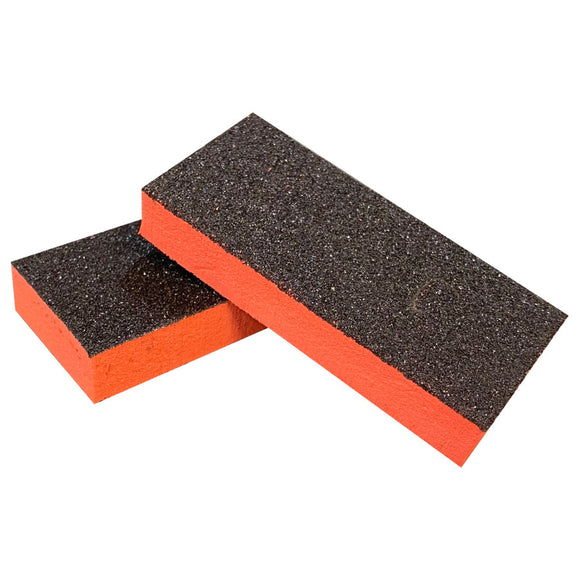 Nail Buffer Blocks 80/80 Buffing Sanding Nail File orange Black 20pc